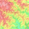 Spartanburg topographic map, elevation, terrain