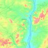 Ajaokuta topographic map, elevation, terrain