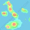 Isla Isabela topographic map, elevation, terrain