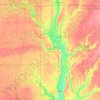 Vermillion County topographic map, elevation, terrain