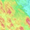 Plitvice Lakes National Park topographic map, elevation, terrain