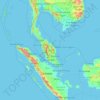 Malaysia topographic map, elevation, terrain