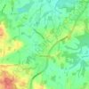 Ashington topographic map, elevation, terrain