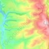 Hula topographic map, elevation, terrain