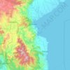 Luwu topographic map, elevation, terrain
