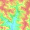 Esclottes topographic map, elevation, terrain
