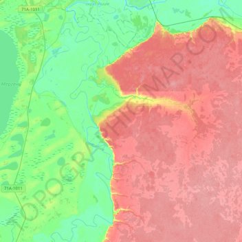 Клепиковское сельское поселение topographic map, elevation, terrain