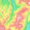 Pralognan-la-Vanoise topographic map, elevation, terrain