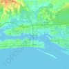 Biloxi topographic map, elevation, terrain
