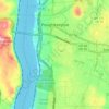 City of Poughkeepsie topographic map, elevation, terrain