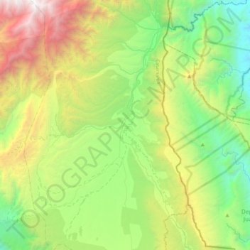 Valle de Aconquija - Las Estancias topographic map, elevation, terrain