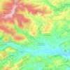 Llanrhaeadr-ym-Mochnant topographic map, elevation, terrain