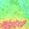 Blond topographic map, elevation, terrain