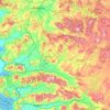 Gediz topographic map, elevation, terrain