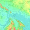 Rengali topographic map, elevation, terrain