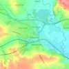 Uttoxeter topographic map, elevation, terrain