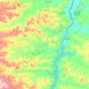 Palmeiras do Tocantins topographic map, elevation, terrain