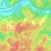 Santon Downham topographic map, elevation, terrain