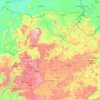 Labé Region topographic map, elevation, terrain