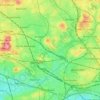 London topographic map, elevation, terrain