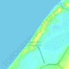 Peppermint Grove Beach topographic map, elevation, terrain