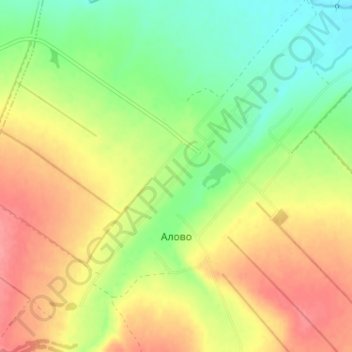 Алово topographic map, elevation, terrain