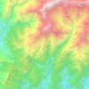 Ghandruk topographic map, elevation, terrain