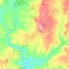 Salgueiro do Campo topographic map, elevation, terrain