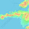 Snæfellsnes topographic map, elevation, terrain
