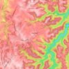 Galston topographic map, elevation, terrain