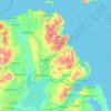 County Antrim topographic map, elevation, terrain