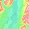 Lake Tekapo topographic map, elevation, terrain