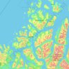 Troms topographic map, elevation, terrain