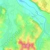 Orin topographic map, elevation, terrain