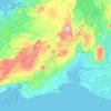 Sveitarfélagið Ölfus topographic map, elevation, terrain