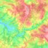 Nontron topographic map, elevation, terrain