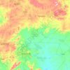 Irepodun/Ifelodun topographic map, elevation, terrain