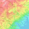 Baltimore County topographic map, elevation, terrain