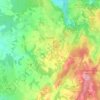 Roussac topographic map, elevation, terrain