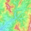Digne-les-Bains topographic map, elevation, terrain