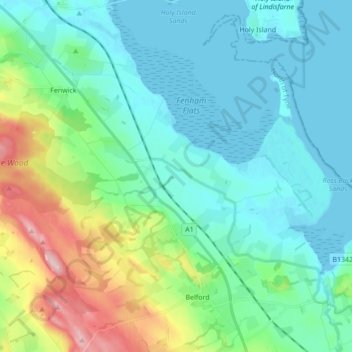 Middleton topographic map, elevation, terrain