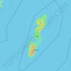 Tsushima topographic map, elevation, terrain