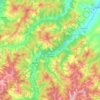Civitella di Romagna topographic map, elevation, terrain