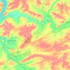 Minusinsky Rayon topographic map, elevation, terrain
