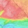 Prosek topographic map, elevation, terrain