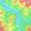 Irlande topographic map, elevation, terrain