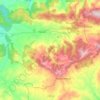 Djouab topographic map, elevation, terrain