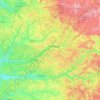 Dordogne topographic map, elevation, terrain