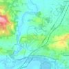 Pulborough topographic map, elevation, terrain