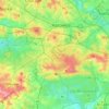 Katowice topographic map, elevation, terrain